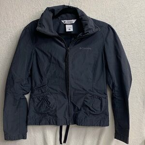 Columbia Dark Gray Zip-Up Jacket Women’s Sz M lightweight Coat